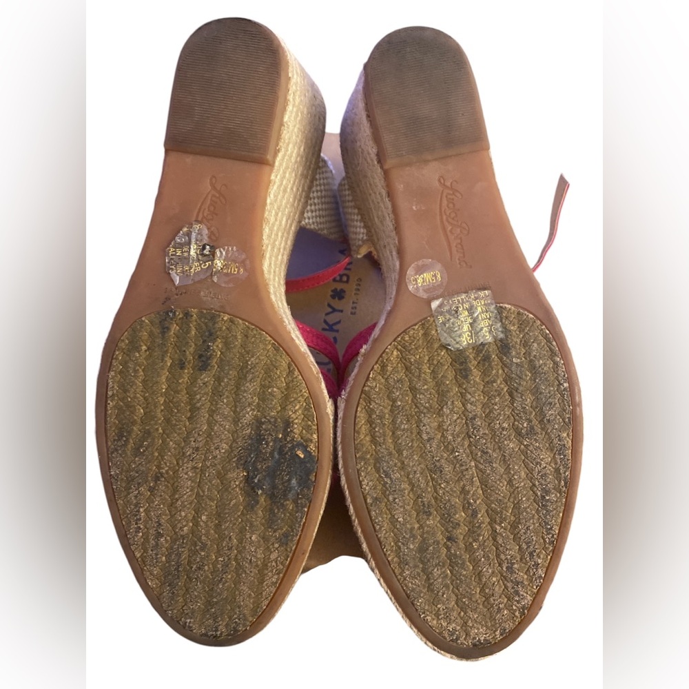 Lucky Brand Raspberry Cadence Strappy Sandals 8.5 - Picture 6 of 7
